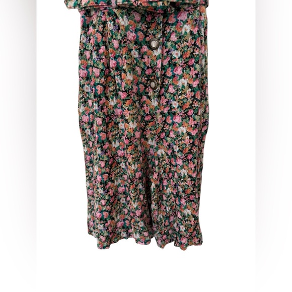 Vintage J.B. Wright Ltd Petites Floral Romper Belted Shorts Size 8 90s Summer - Picture 4 of 9